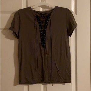 Forever 21 lace up top